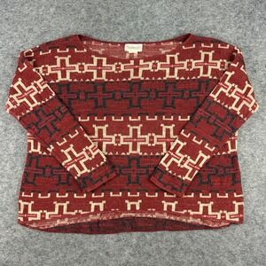 Ralph Lauren Denim & Supply Sweater Cross Southwestern Knit Aztec Large Boho